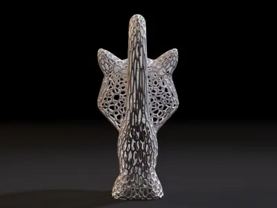 Figurine kitten 3D print model