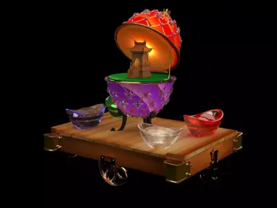 Faberge egg   Low-poly 3D model