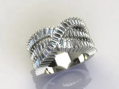 baguette band  3D print model