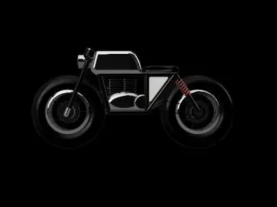 Cafe Racer Bike Design 3D print model