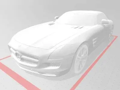 mercedes sls amg 3d moadel 3D model