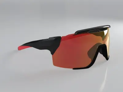 Smith Attack Mag sunglasses Low-poly 3D model