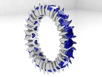 Heart Cut Band 4370 3D print model