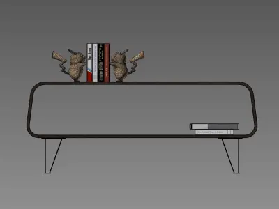 Astro mid century Coffee table 3D model