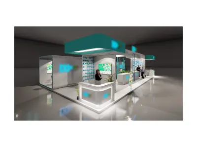 Exhibition stand 3D model