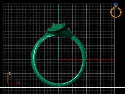 WAKE ROBIN RING 3D print model