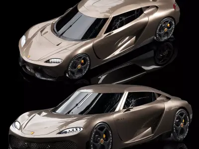 Koenigsegg Gemera Low-poly 3D model