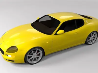 MASERATI GRANSPORT LOWPOLY Low-poly 3D model