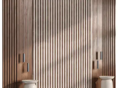 Decorative wall panel N3 3D model