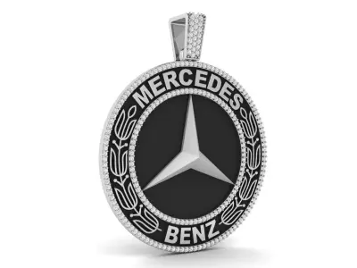 Mercedes Gents Pendant  3D print model