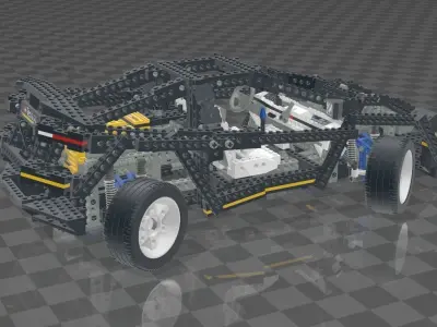 LEGO TECHNIC SUPER CAR 8880 3D print model