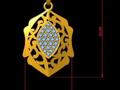 Pendant Set 3D print model get