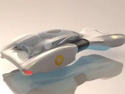 Futuristic Vehicle  Low-poly 3D model
