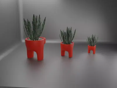 among us plant pot 40  3D print model