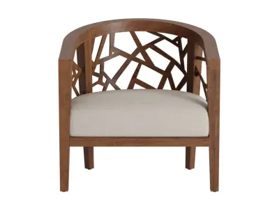 Grey Wash Frame Chair 3D model