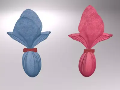 Easter eggs Low-poly 3D model