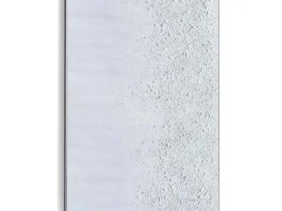 Plaster Two Photo Frame 525 Low-poly 3D model