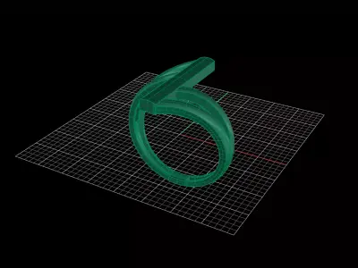 Minimal Abstract Ring 37 3D print model