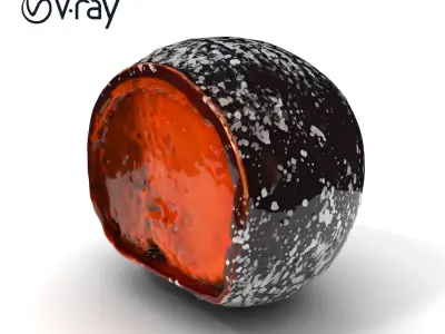 Chocolate Truffle Model Pack Low-poly 3D model