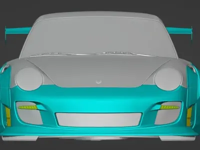 Porsche 911 Turbo Liberty Walk 3D model