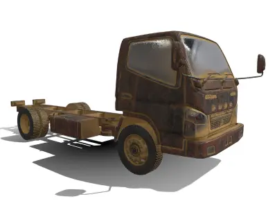 Damaged Truck Free 3D model