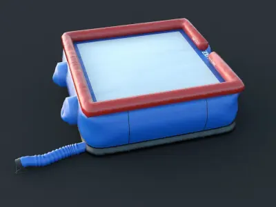 Inflatable Jumping Big Air Bag Low-poly 3D model