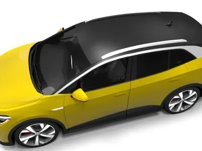 VW ID4 Low-poly 3D model