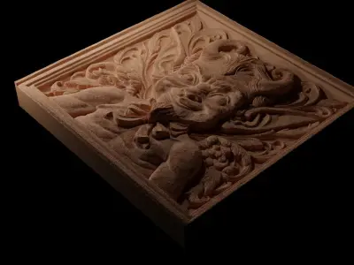 Imp CNC 3d Print High Relief Sand Casting 3D print model