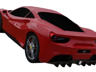 Ferrari 488 3D model