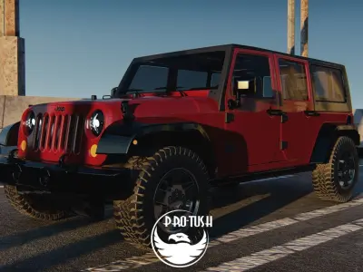Jeep Wrangler Unlimited 2008 3D model