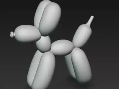Balloon dog 01 collectable Free 3D print model