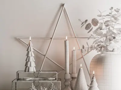 Decorative set 1 3D model