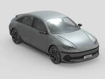 Hyundai IONIQ 6 2023 Low-poly 3D model