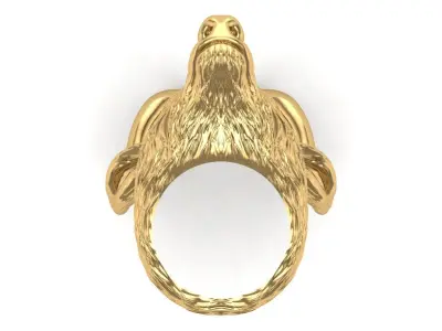 3D Deer Ring Printable Model 3D print model