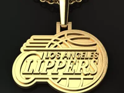 Clippers Logo Pendant 3D print model