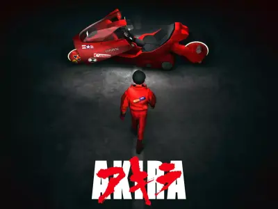 AKIRA Kaneta bike 3D model