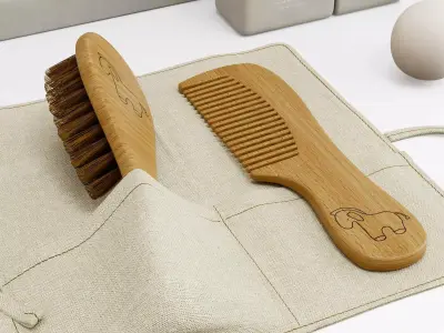 bathroom accessories for kids 3D model