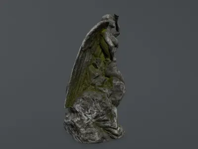 woman statue 1 Low-poly 3D model shop