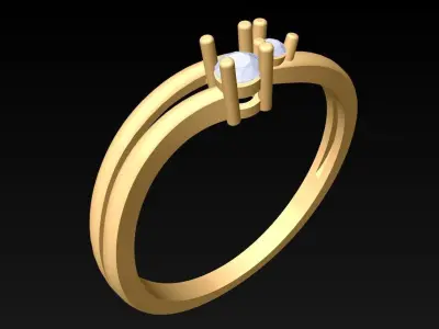 Diamond Ring - Womens Rings - N352430 3D print model