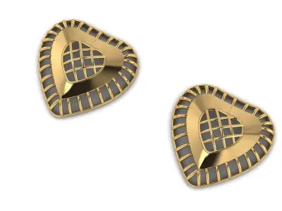 LUXURY LOVE SAHPE EARRING 3D PRINTABLE MODEL 3D print model