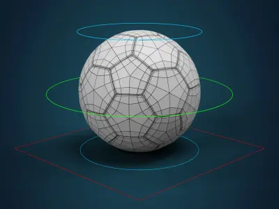 Soccer Ball Low-poly 3D model