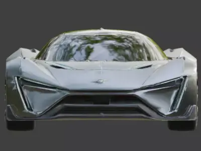 Luxury Elite Performance Hypercar 3D Model Low-poly 3D model