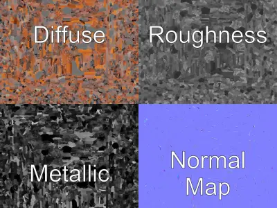 Enchanted Carved Treasure Chest model pack Low-poly 3D model