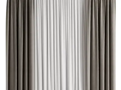 Curtain 3D model shop