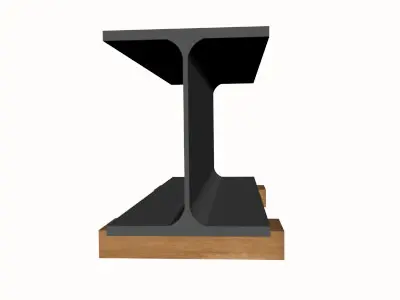 W10 Wide Flange Beam 3D model
