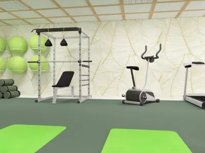  physiotheraphy gym 3D model