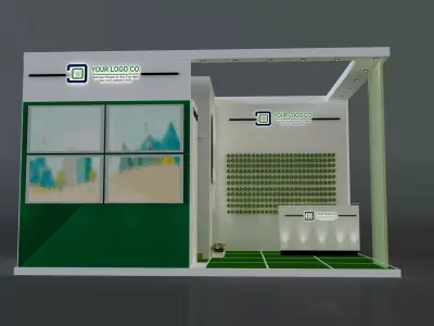 Booth Exhibition Stand a648b  3D model