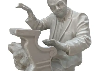 pianist man statues Free 3D model
