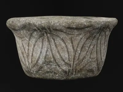 Greek Column Top Low-poly 3D model