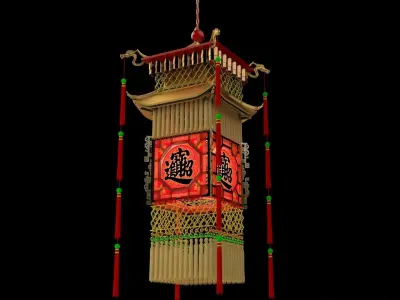Chinese  royal palace lantern   3D model